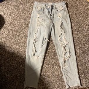 Garage mom jeans ultra high rise